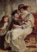 Peter Paul Rubens Helena Darfur Mans and her children s portraits oil painting